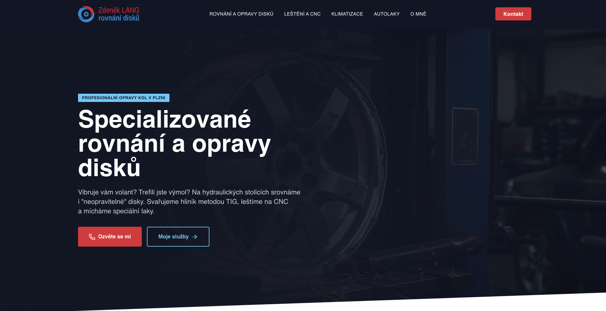 Homepage webu Lang disky